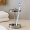 Stainless Steel Toothbrush Holder | Multi-Slot Organizer for Toothbrushes, Razors & Makeup | Shiny Finish